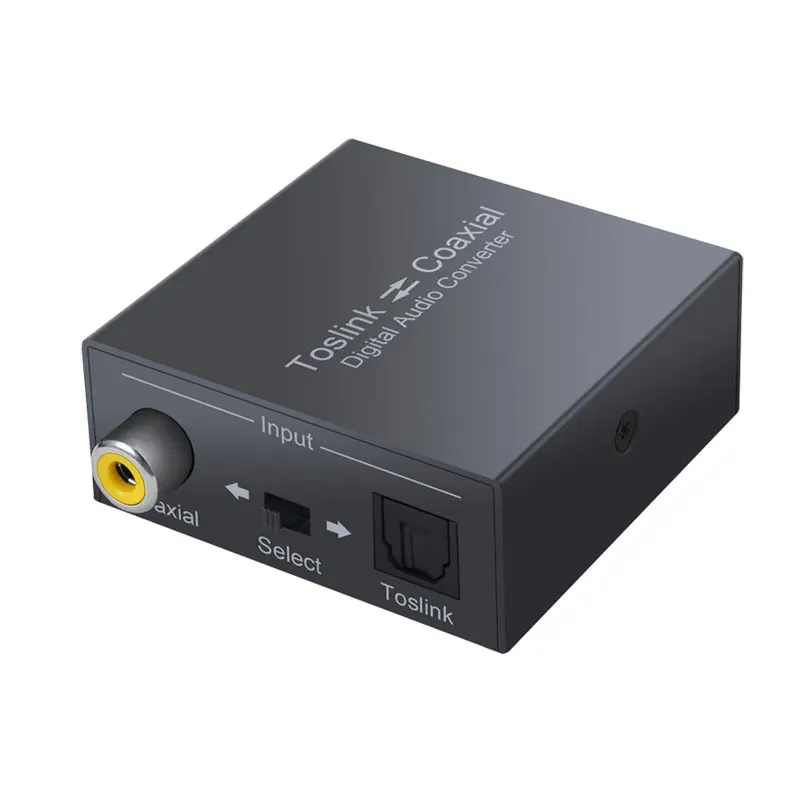 Bi-Directional SPDIF & Coaxial Converter Digital Audio Converter SPDIF Coaxial and Toslink Optical Splitter Optical Audio