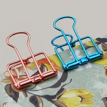 

Color Metal 19mm Hollow Clip Multi Function Long Tail Clip Metal Fresh Phoenix Tail Clip Mixed Package Binder Clips Binders