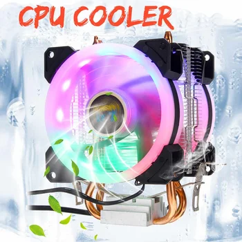 3Pin Colorful Backlight CPU Cooler Fan Dual Cooling Fan PC CPU Heatsink Cooler For Intel 775/1150/1151/1155/1156/1366 and AMD
3Pin Colorful Backlight CPU Cooler Fan Dual Cooling Fan PC CPU Heatsink Cooler For Intel 775/1150/1151/1155/1156/1366 and AMD