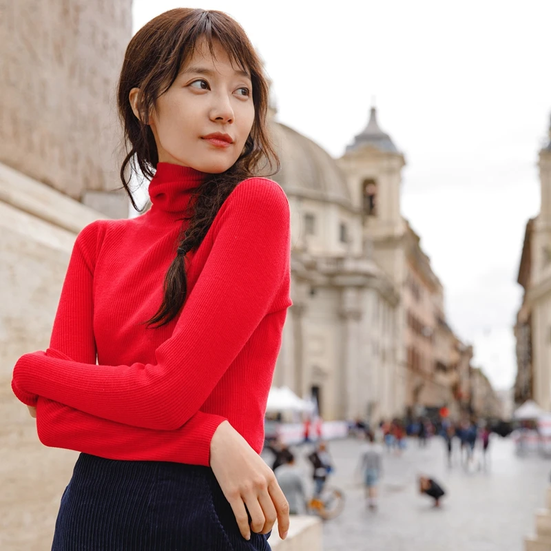 INMAN 2019 Autumn New Arrival Female Wool High Collar Fit Wild Models Slim Pullover Sweater
INMAN 2019 Autumn New Arrival Female Wool High Collar Fit Wild Models Slim Pullover Sweater
