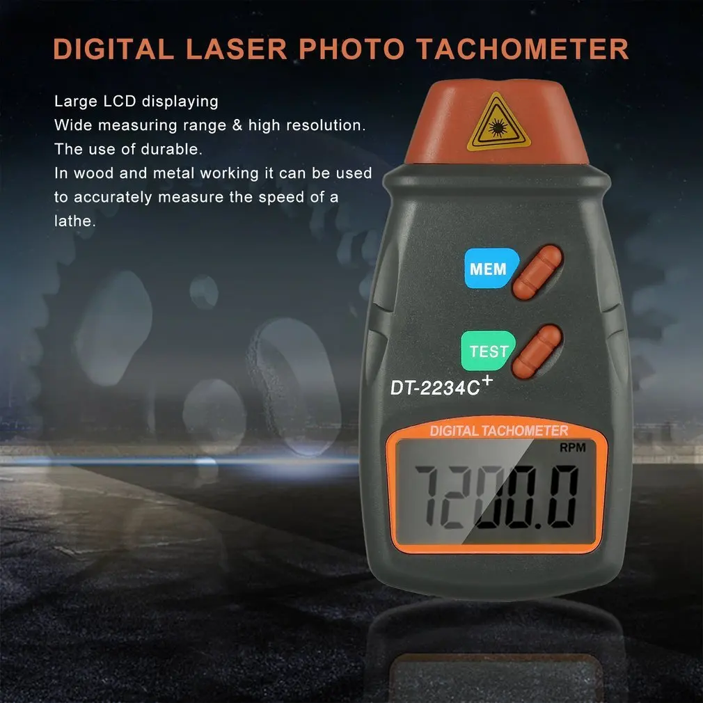 DT-2234C+ digital engine tachometer speed digital speedometer Digital Laser Photo Tachometer Non Contact Tach speed meter
DT-2234C+ digital engine tachometer speed digital speedometer Digital Laser Photo Tachometer Non Contact Tach speed meter