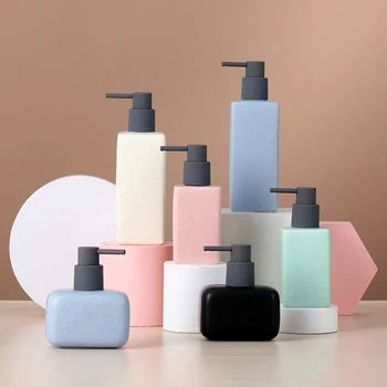 New Arrival Bathroom Accessories Set Ceramic Hand Sanitizer Holder Bottles Liquid Soap Dispenser Bottles For Hotel
New Arrival Bathroom Accessories Set Ceramic Hand Sanitizer Holder Bottles Liquid Soap Dispenser Bottles For Hotel