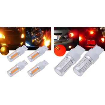 6pcs T20 Led Bulbs Red 900 Lumens Super Bright Turn Signals Light Dc 12V 3.6W - 4pcs 7443 & 2pcs 7440
6pcs T20 Led Bulbs Red 900 Lumens Super Bright Turn Signals Light Dc 12V 3.6W - 4pcs 7443 & 2pcs 7440