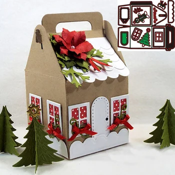Christmas House Metal Cutting Dies for DIY Scrapbooking Album Paper Cards Decorative Crafts Embossing Die Cuts