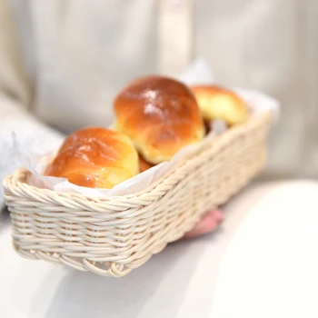 Rattan Storage Basket Hand-Woven Rattan Tray Wicker Basket Bread Fruit Food Breakfast Display Basket Kitchen Storage Organizer # 
Rattan Storage Basket Hand-Woven Rattan Tray Wicker Basket Bread Fruit Food Breakfast Display Basket Kitchen Storage Organizer #