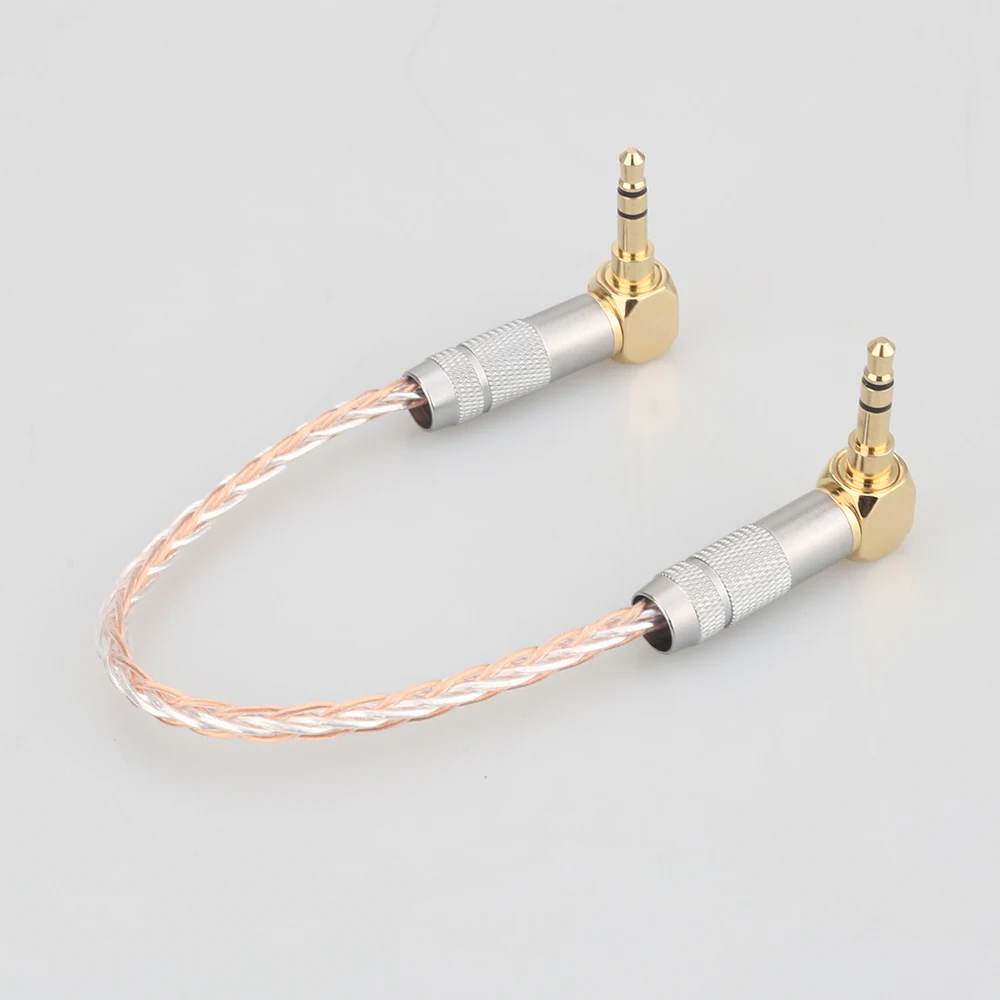 HIFI AUX Cable 8Cores OCC 3.5mm Male to Male Stereo AUX Cable 3.5 Right Angled for Headphone amplifier audio cable
HIFI AUX Cable 8Cores OCC 3.5mm Male to Male Stereo AUX Cable 3.5 Right Angled for Headphone amplifier audio cable