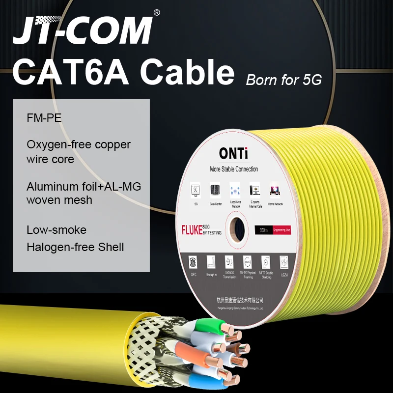 CAT6A Network Cable S/FTP 23AWG 4PR LSZH 10Gbps 500MHz Double Shielded Oxygen-free Copper LSZH Supports FTTH Ethernet Cable
CAT6A Network Cable S/FTP 23AWG 4PR LSZH 10Gbps 500MHz Double Shielded Oxygen-free Copper LSZH Supports FTTH Ethernet Cable