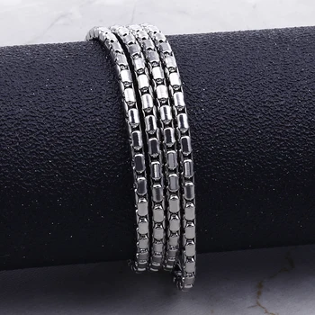 3.5mm Width Fashion Mens Stainless Steel Rectangular box DIY Chain Jewelry Necklace For Men 1/5Meter Long Necklaces Make 
3.5mm Width Fashion Mens Stainless Steel Rectangular box DIY Chain Jewelry Necklace For Men 1/5Meter Long Necklaces Make