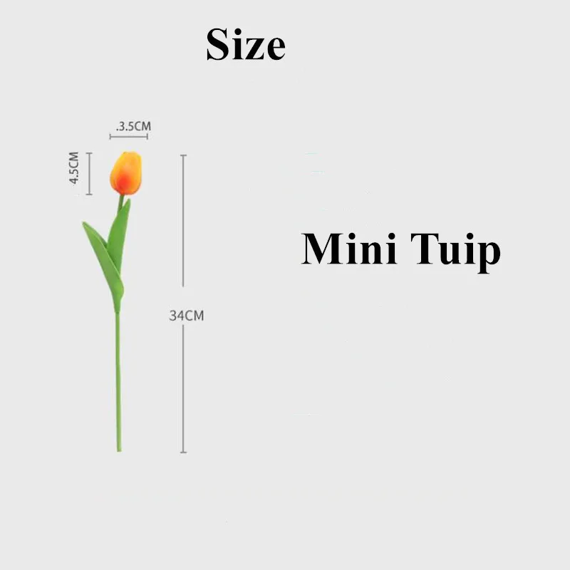 Цветы искусственные на ощупь 1 шт.|mini tulips|pu tuliptulip artificial |