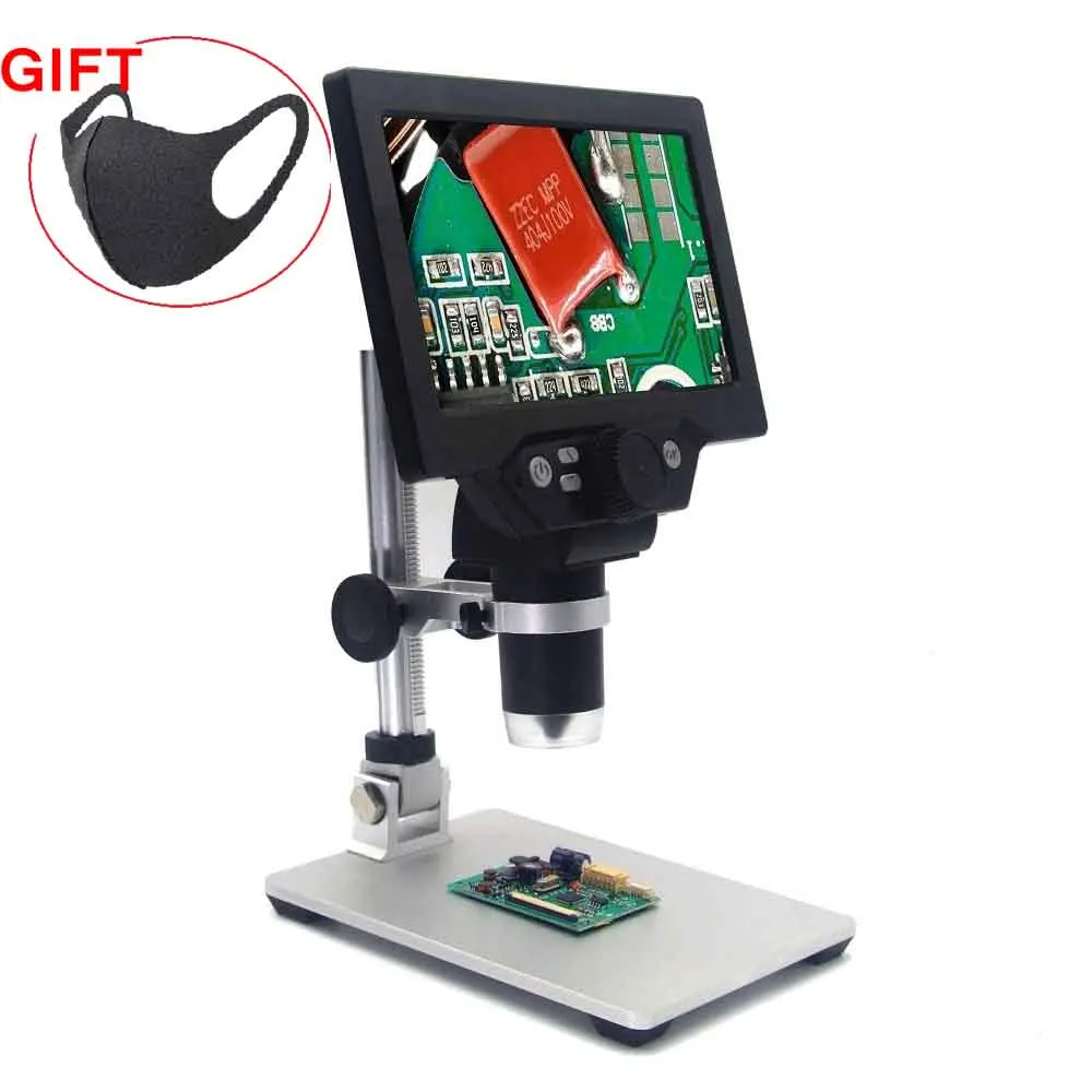 Electron Microscope Base Digital G1200 7-inch 1-1200X Continuous Zoom Digital LCD Screen Microscope Amplificación Continua Tool
Electron Microscope Base Digital G1200 7-inch 1-1200X Continuous Zoom Digital LCD Screen Microscope Amplificación Continua Tool