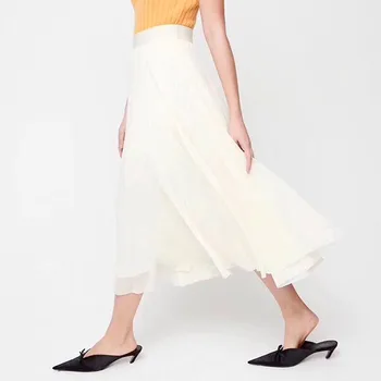 Women Long Skirt Sweet Lady High Waist Casual Solid Color Mid Calf Skirt Female Clothes
Women Long Skirt Sweet Lady High Waist Casual Solid Color Mid Calf Skirt Female Clothes