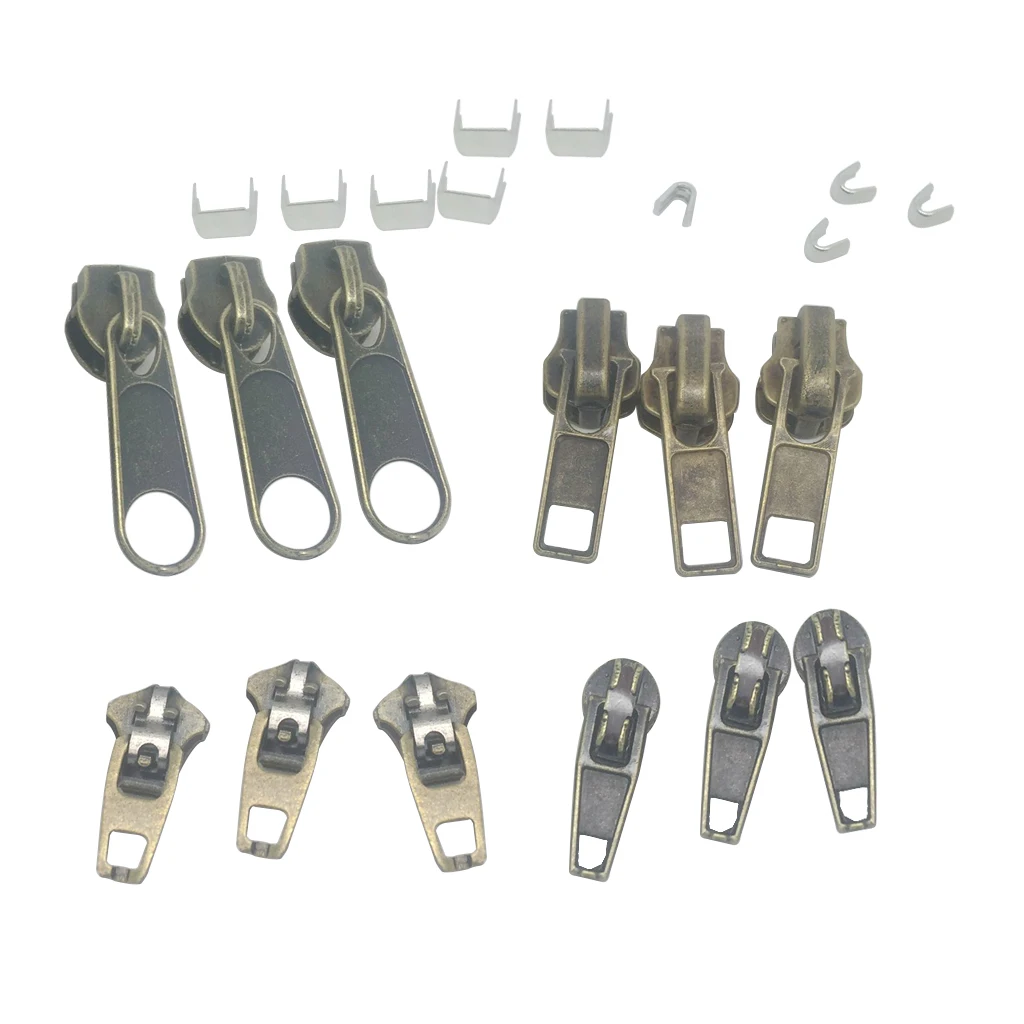 22pcs/set Metal Zip Pullers Zipper Sliders Head Zipper Silders Accessories 22pcs/set Metal Zip Pullers Zipper Sliders Head Zipper Silders Accessories