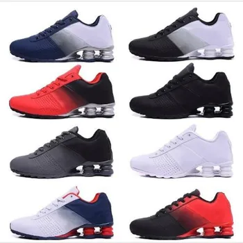 

high quality 2020 New Shox Deliver 809 Men Running Shoes Cheap Famous DELIVER OZ NZ Men Sneakers Black White Blue Increased Air
