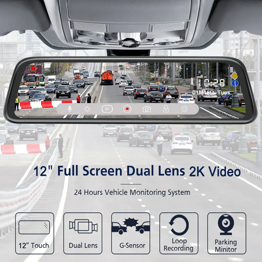 OLPAY 12" Radar Detector Mirror 3 in 1 Dash Cam Car DVR recorder antiradar GPS tracker Speedcam detection car camera for Russia
OLPAY 12" Radar Detector Mirror 3 in 1 Dash Cam Car DVR recorder antiradar GPS tracker Speedcam detection car camera for Russia
