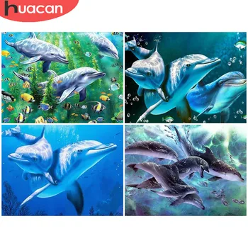 HUACAN Animal Diamond Painting Dolphin Full Drill Square Embroidery New Arrival Rhinestone Painting Home Decoration
HUACAN Animal Diamond Painting Dolphin Full Drill Square Embroidery New Arrival Rhinestone Painting Home Decoration