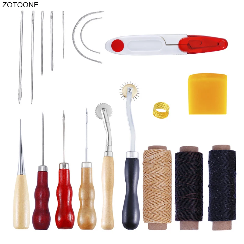 19pcs/set Handmade DIY Leather Tool Set Hand Sewing Set Sewing Thread Needle Thimble Scribing Wheel Hook Cone Leather Art Tools
19pcs/set Handmade DIY Leather Tool Set Hand Sewing Set Sewing Thread Needle Thimble Scribing Wheel Hook Cone Leather Art Tools