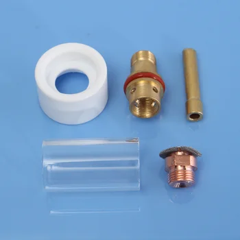 11 Pcs TIG Welding Torch Stubby Gas Lens Glass Pyrex Cup Collect Body Kit for WP-17/18/26 Series Welders Tool Accessory
11 Pcs TIG Welding Torch Stubby Gas Lens Glass Pyrex Cup Collect Body Kit for WP-17/18/26 Series Welders Tool Accessory