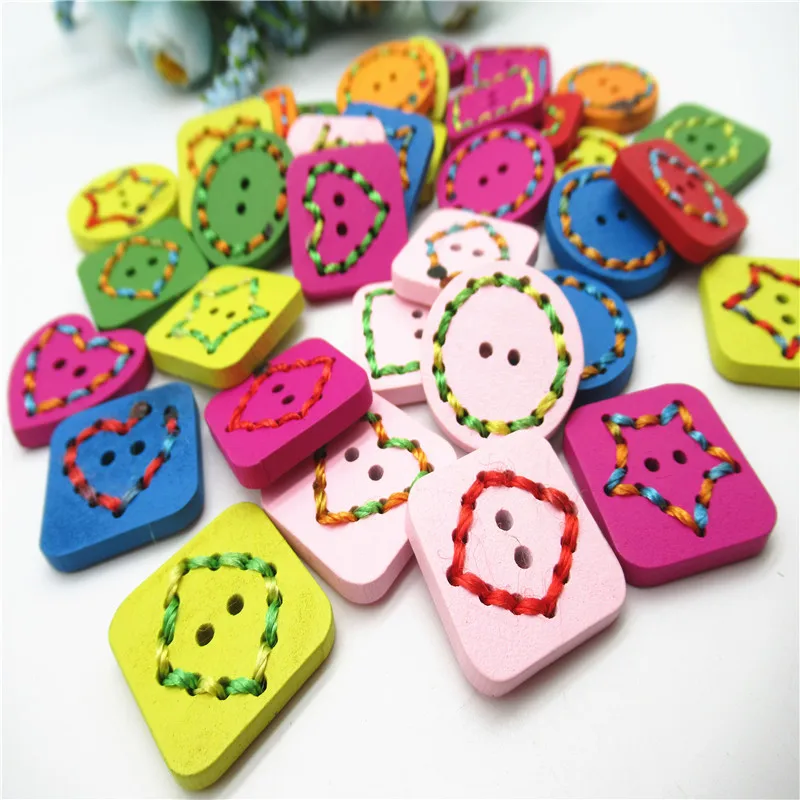 20/30/50PCS 25MM Colorful environmental protection Hand threading wood buckle star DIY button Sewing apparel accessories K69
20/30/50PCS 25MM Colorful environmental protection Hand threading wood buckle star DIY button Sewing apparel accessories K69