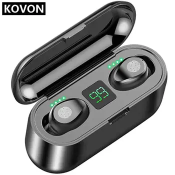 8D Stereo 2000mAH Touch Control BT 5.0 Waterproof TWS F9 Bluetooth Earphone Lcd Display Earbuds Headset
8D Stereo 2000mAH Touch Control BT 5.0 Waterproof TWS F9 Bluetooth Earphone Lcd Display Earbuds Headset