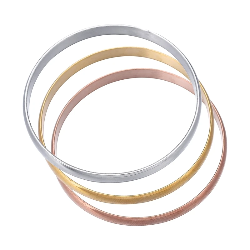 SOUARTS 1set Fashion 3 Color Stainless Steel Bracelet Bangles For Men Women Baby Classic Round Glossy Bracelet DIY Jewelry
SOUARTS 1set Fashion 3 Color Stainless Steel Bracelet Bangles For Men Women Baby Classic Round Glossy Bracelet DIY Jewelry