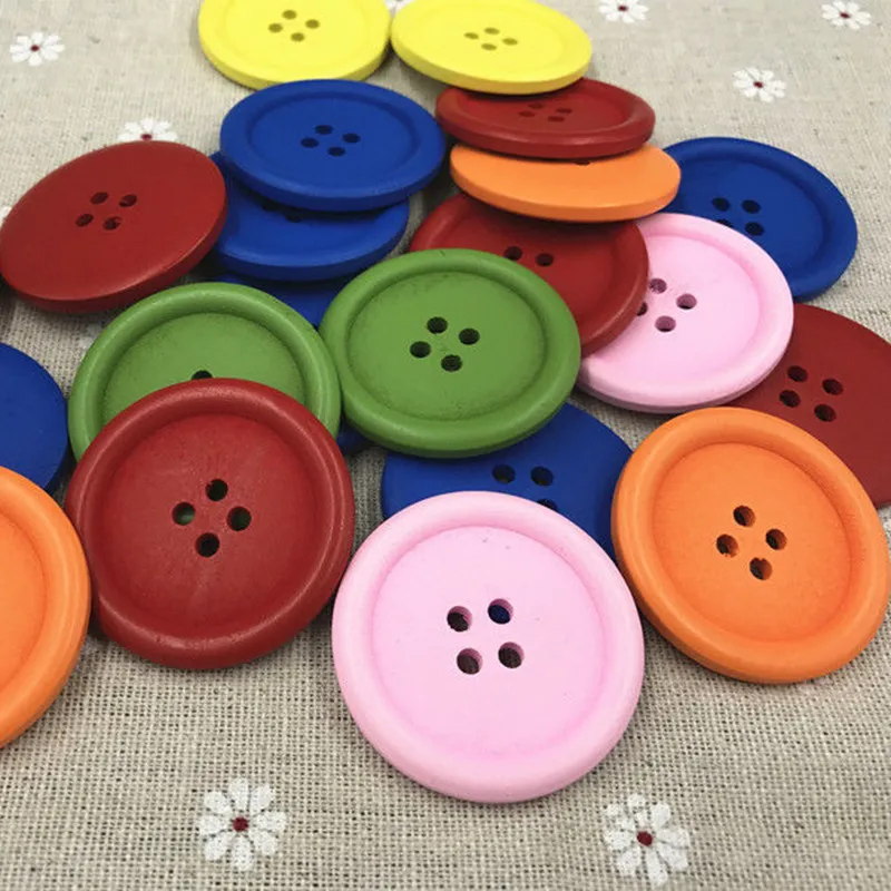 DIY 30pcs Wooden Mixed-color Coat/ bag button 4-holes decoration Sewing Scrapbooking 40mm
DIY 30pcs Wooden Mixed-color Coat/ bag button 4-holes decoration Sewing Scrapbooking 40mm
