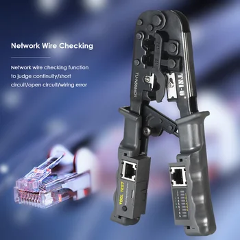 

TU-5684CR 2 in 1 multitool Wire crimp crimping tool Testing Pliers Wire Stripper RJ11 RJ12 RJ45 Cable Crimper Wire Cutter Tester