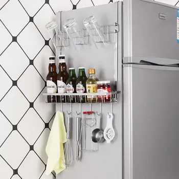 Refrigerator Rack Storage Side Punch 304 Stainless Steel Metal Free Kitchen Condiment Wall Hanging
Refrigerator Rack Storage Side Punch 304 Stainless Steel Metal Free Kitchen Condiment Wall Hanging