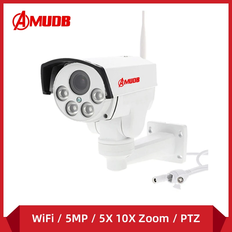 AMUDB Wifi IP Camera PTZ Bullet Outdoor 5X 10X Optical Zoom 5MP Wireless IR Night Onvif Audio CCTV Camera Normal and PoE
AMUDB Wifi IP Camera PTZ Bullet Outdoor 5X 10X Optical Zoom 5MP Wireless IR Night Onvif Audio CCTV Camera Normal and PoE
