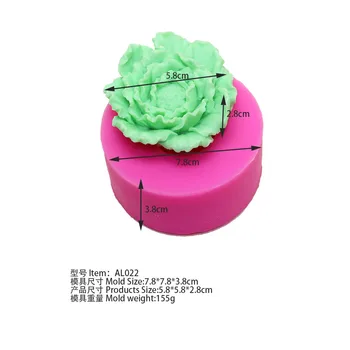 Hot 3D Peony Mould Flower Silicone Soap Molds Chocolate Sugar Craft Mold Cupcake Fondant cake decorating tools
Hot 3D Peony Mould Flower Silicone Soap Molds Chocolate Sugar Craft Mold Cupcake Fondant cake decorating tools