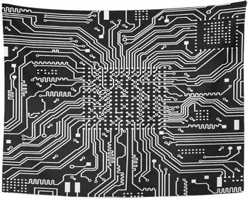 Black Computer High Tech Circuit Board Data Microchip Tapestry Home Decor Wall Hanging for Living Room Bedroom Dorm 60x80 Inches
Black Computer High Tech Circuit Board Data Microchip Tapestry Home Decor Wall Hanging for Living Room Bedroom Dorm 60x80 Inches