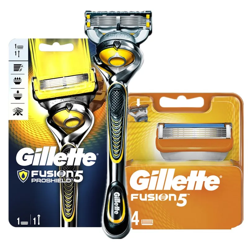 

Original Gillette Fusion Proshield Men Manual Shaver Razors Machine for Shaving Razor Blade Cassettes for Shaving Blade 5 Layer