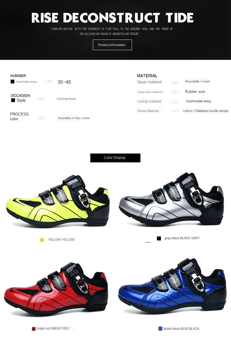 Menandwomen bicycle shoes sports entertainment cycling shoes high quality men's shoes outdoor automatic shoes mountain bikeshoes