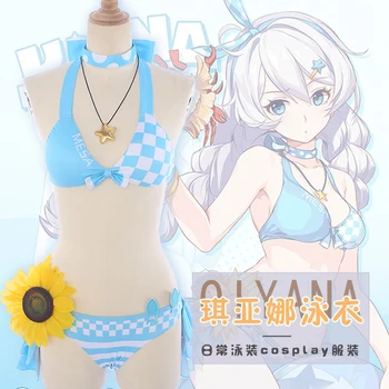 Anime Honkai Impact 3 Kiana Kaslana Cosplay Costume Women's Sexy Lovely Lolita Blue Swimsuit Swimwear Underwear Suit Summer
Anime Honkai Impact 3 Kiana Kaslana Cosplay Costume Women's Sexy Lovely Lolita Blue Swimsuit Swimwear Underwear Suit Summer