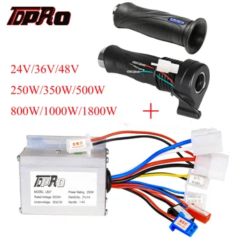 TDPRO 24V/36V/48V 350/500/800/1000W Motor Brush Controller Speed Throttle Twist Grip For Electric Bicycle Scooter ATV Buggy Bike
TDPRO 24V/36V/48V 350/500/800/1000W Motor Brush Controller Speed Throttle Twist Grip For Electric Bicycle Scooter ATV Buggy Bike