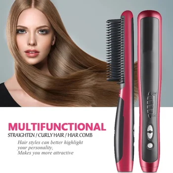 NEW Multifunctional Hair Straightener Brush Styler Comb Men Heat Ceramic Electric Beard Straightener Irons Straightening Brush
NEW Multifunctional Hair Straightener Brush Styler Comb Men Heat Ceramic Electric Beard Straightener Irons Straightening Brush