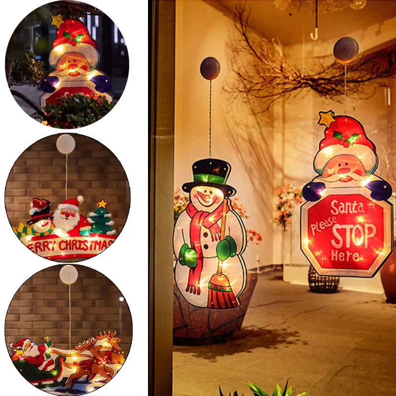 Santa Claus Led Suction Cup Window Hanging Warm Lights Christmas Decorative Atmosphere Scene Decor Festive Decorative Lights
Santa Claus Led Suction Cup Window Hanging Warm Lights Christmas Decorative Atmosphere Scene Decor Festive Decorative Lights