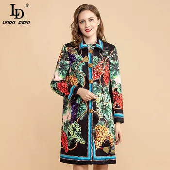LD LINDA DELLA Autumn Winter Vintage Coat Women's Crystal Button Fruit grapes Print Elegant Wool Coats Outwear+Sleeveless Dress
LD LINDA DELLA Autumn Winter Vintage Coat Women's Crystal Button Fruit grapes Print Elegant Wool Coats Outwear+Sleeveless Dress