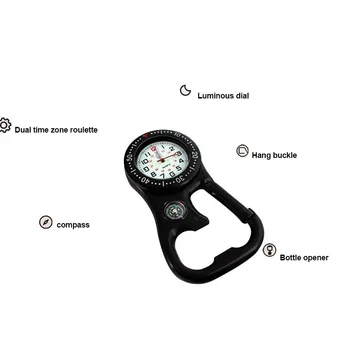 1 Pcs Clip-On Carabiner Pocket Watch Compass Bottle Opener for Doctors Chefs Luminous HSJ88
1 Pcs Clip-On Carabiner Pocket Watch Compass Bottle Opener for Doctors Chefs Luminous HSJ88