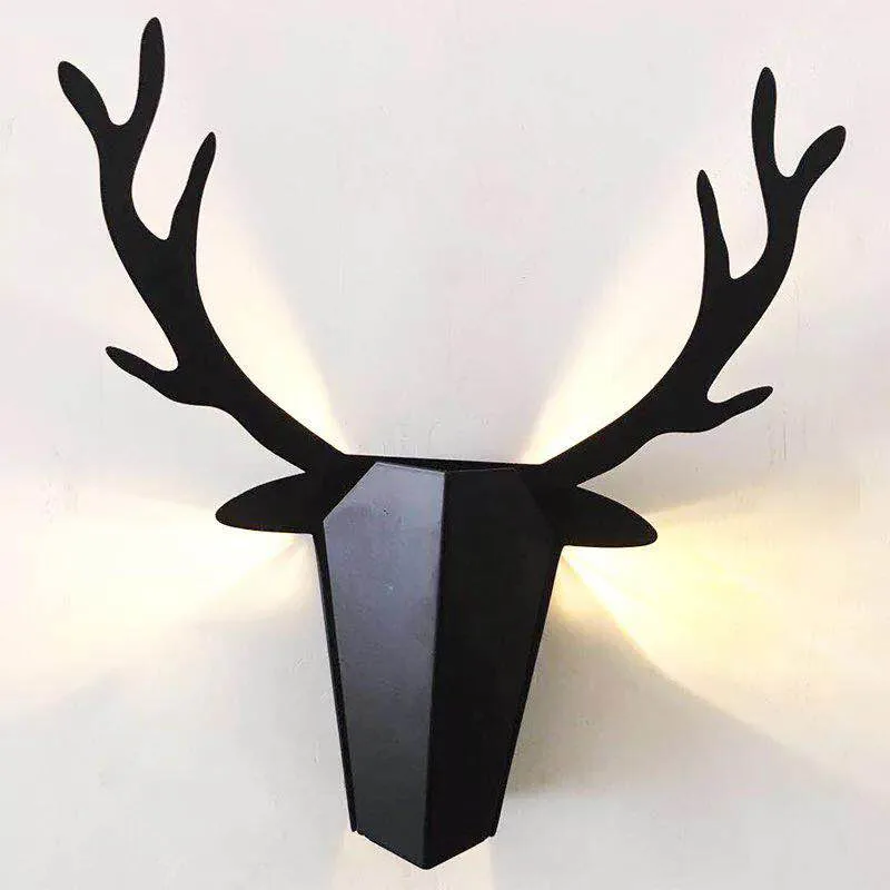 Modern creative wall lamp LED wall lamp Nordic wrought iron antler living room bedroom bedside lamp bar cafe decoration lamp Modern creative wall lamp LED wall lamp Nordic wrought iron antler living room bedroom bedside lamp bar cafe decoration lamp