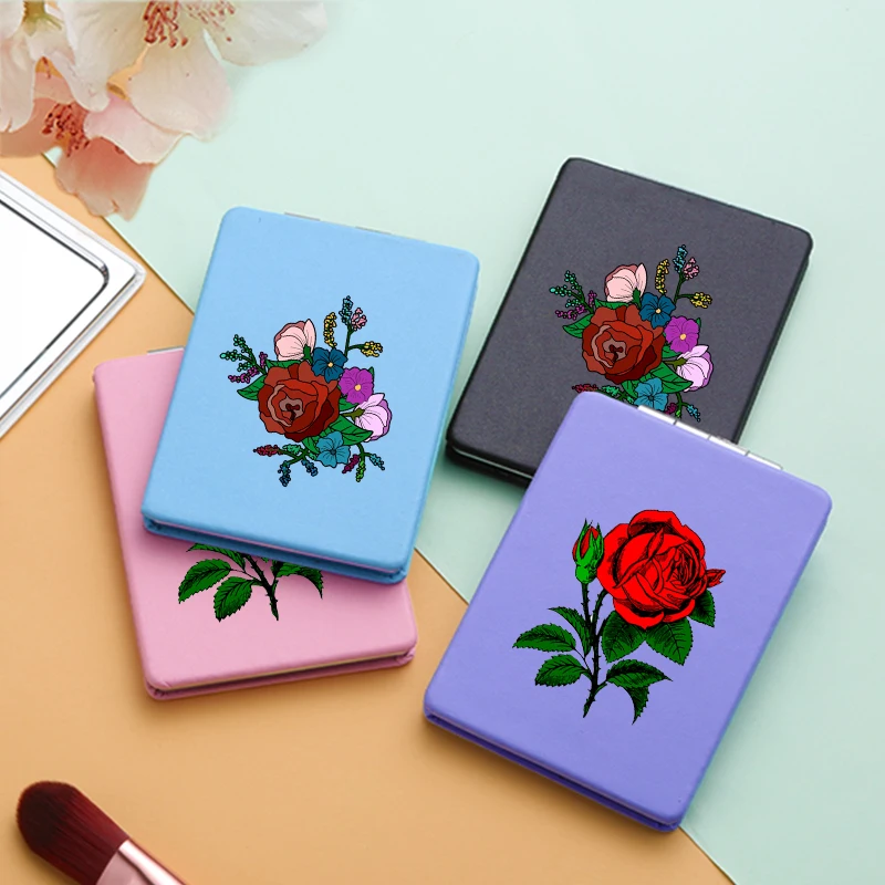 Flower Rose Mini Makeup Mirrors with 2 Face For Girls Fashion Magnifying Cosmetic Pocket Compact Vanity Mirror Miroir De Poche
Flower Rose Mini Makeup Mirrors with 2 Face For Girls Fashion Magnifying Cosmetic Pocket Compact Vanity Mirror Miroir De Poche