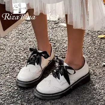 RizaBina Casual Flats Shoes Women New Spring Brogue Shoes Women Round Toe Lace Up Daily Party Vacation Footwear Size 34-43
RizaBina Casual Flats Shoes Women New Spring Brogue Shoes Women Round Toe Lace Up Daily Party Vacation Footwear Size 34-43