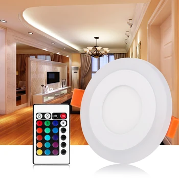 Embedded RGB Two-Color LED Thin Panel Light With Remote Control Led Ceiling Recessed Panel Downlight Spot Lamp
Embedded RGB Two-Color LED Thin Panel Light With Remote Control Led Ceiling Recessed Panel Downlight Spot Lamp