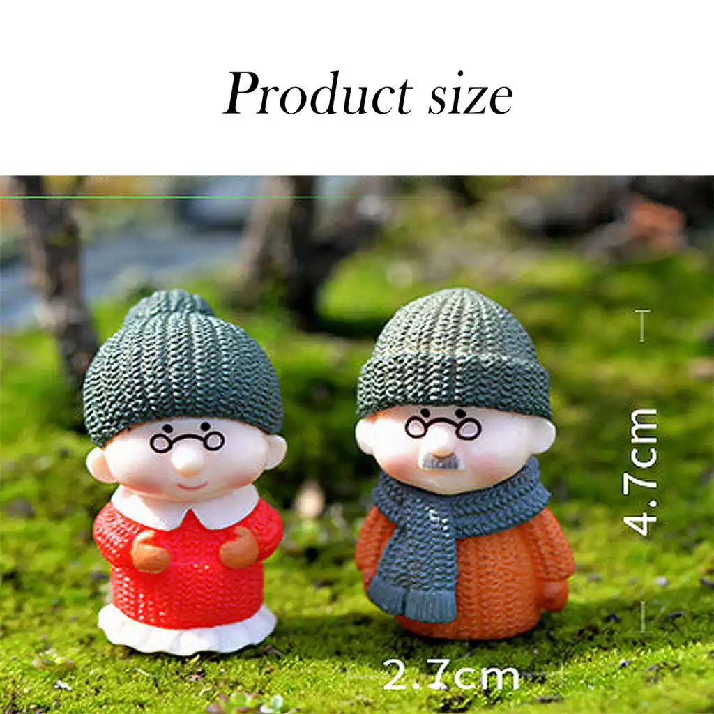 home decoration accessories winter dress grandpa and grandma
