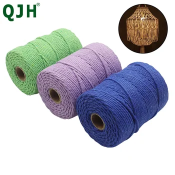 3mm 100% Cotton Cord Colorful Cord Rope Beige Twisted Craft Macrame String DIY Home Textile Wedding Decorative supply 110 yards
3mm 100% Cotton Cord Colorful Cord Rope Beige Twisted Craft Macrame String DIY Home Textile Wedding Decorative supply 110 yards