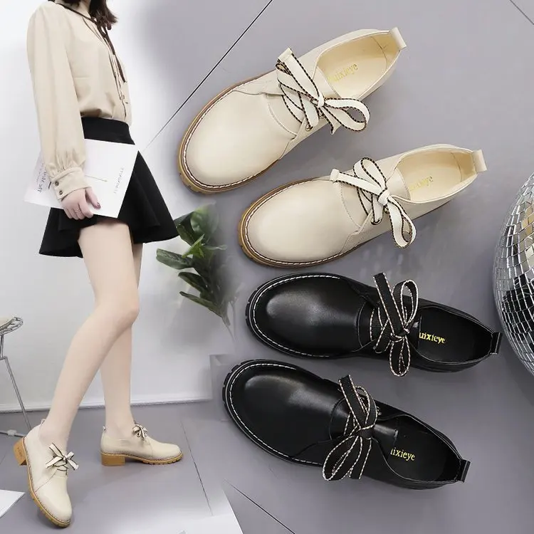 2019 Spring New Style Flat Black Students Leather Shoes Soft Bottom Work Chunky-Heel round-Toe British-Style Small Shoes Women's
2019 Spring New Style Flat Black Students Leather Shoes Soft Bottom Work Chunky-Heel round-Toe British-Style Small Shoes Women's