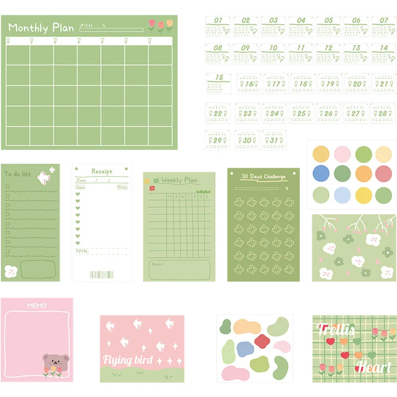 Kawaii DIY Wall Stickers 2020 2021 Daily Weekly Monlthy Planner Memo Sticky Paper Notes School Office Stationery For Boy Girl
Kawaii DIY Wall Stickers 2020 2021 Daily Weekly Monlthy Planner Memo Sticky Paper Notes School Office Stationery For Boy Girl