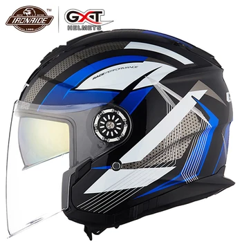 GXT Motorcycle Helmet Half Face ABS Motorbike Helmet Electric Safety Double Lens Helmet Moto Casque for Women Men Casco Moto
GXT Motorcycle Helmet Half Face ABS Motorbike Helmet Electric Safety Double Lens Helmet Moto Casque for Women Men Casco Moto
