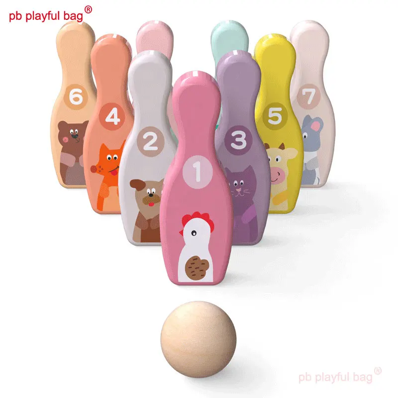 PB Playful Bag Colorful Wooden Bowling Balls Board Game Children's intellectual education Indoor interactive toys gifts UG116
PB Playful Bag Colorful Wooden Bowling Balls Board Game Children's intellectual education Indoor interactive toys gifts UG116