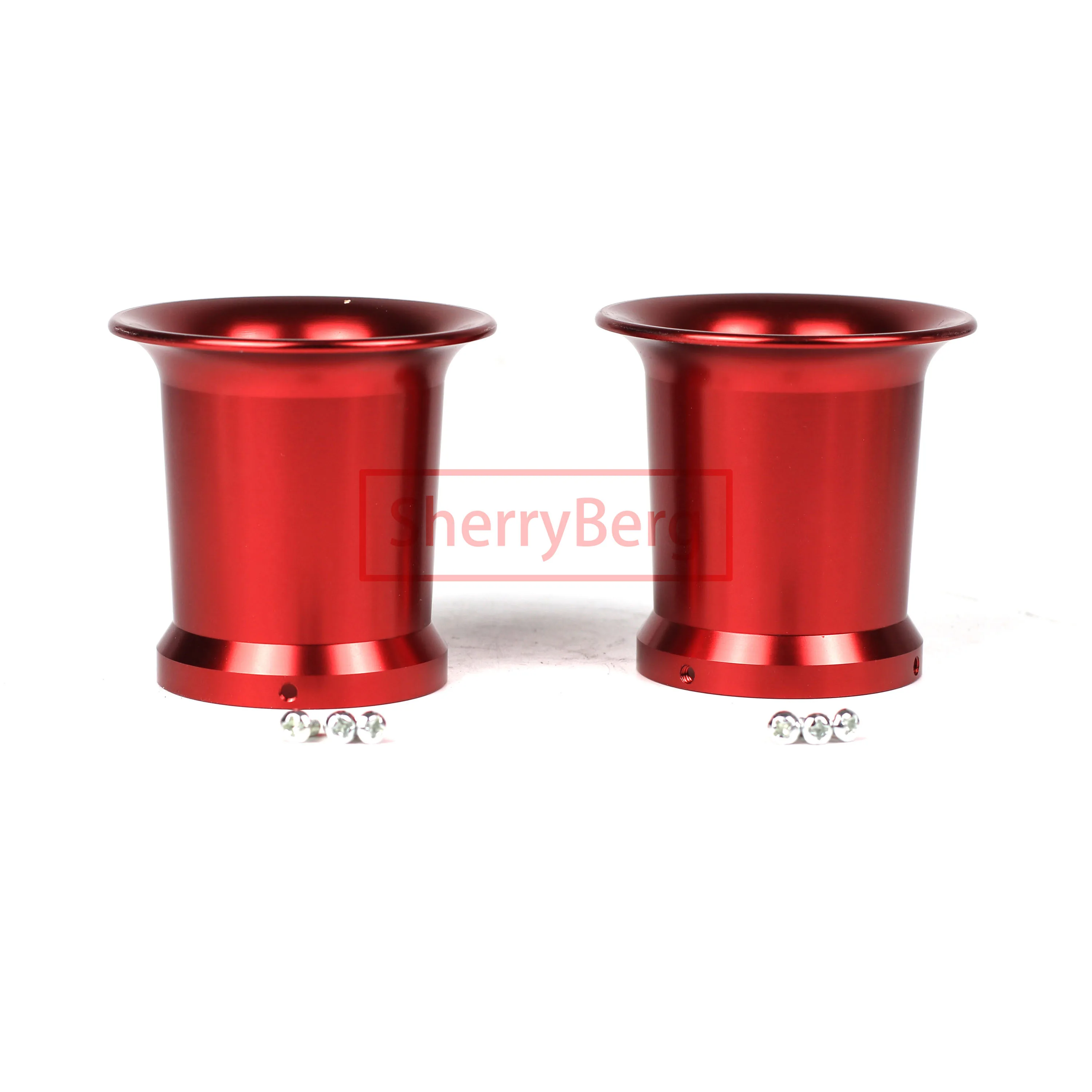 

SherryBerg Pari Carburettor Carby 3" Velocity Stacks for Keihin Mikuni TM PE PWK OKO Carburetor carb Intake red color trumpet