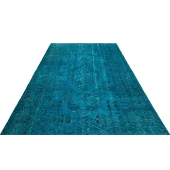 Handmade Turquoise Vintage Overdyed Turkish Area Rug 190x308 Cm-6'3''X10'1''
Handmade Turquoise Vintage Overdyed Turkish Area Rug 190x308 Cm-6'3''X10'1''